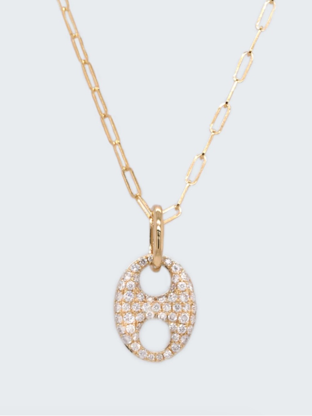 Eliza Page 14k Yellow Gold Diamond Loop Pendant